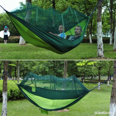 2 Person Hanging Hammock Bed With Mosquito Net Parachute Cloth Hammock 570295069
